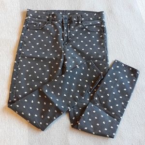 Topshop Daisy Print Jeggings
